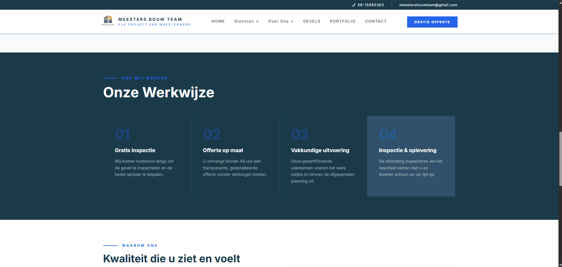 Meesters Bouw Team — sfeer
